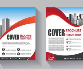 Company brochure cover modern design vector 03 free download