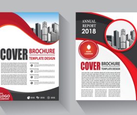 Modern cover brochure template design vector 06