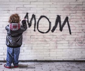 Mother Graffiti Stock Photo