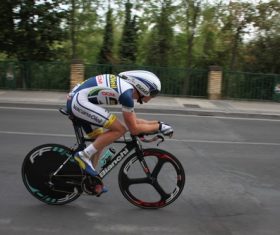 People ride mountain bike Stock Photo 03