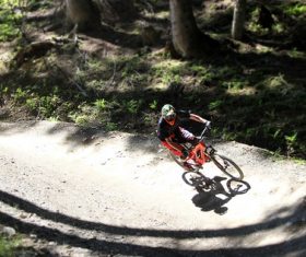 People ride mountain bike Stock Photo 06
