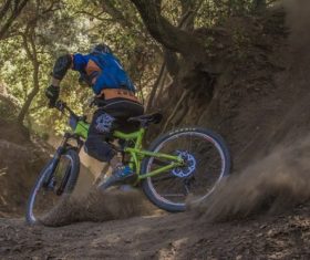 People ride mountain bike Stock Photo 08