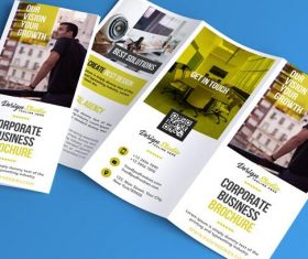 Professional Trifold Flyer and Brochure PSD Template