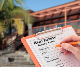 Real estate registration Stock Photo