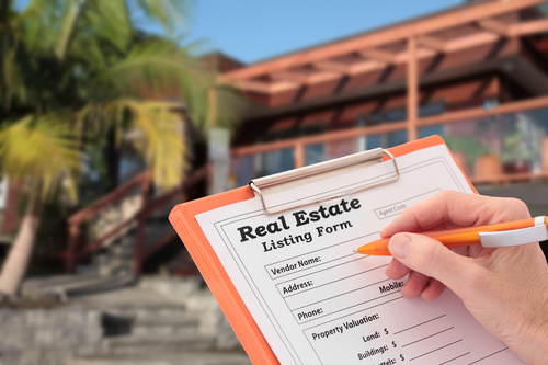 Real estate registration Stock Photo