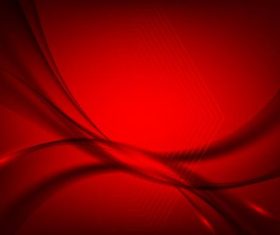 Red wavy gentle abstract vectors 01