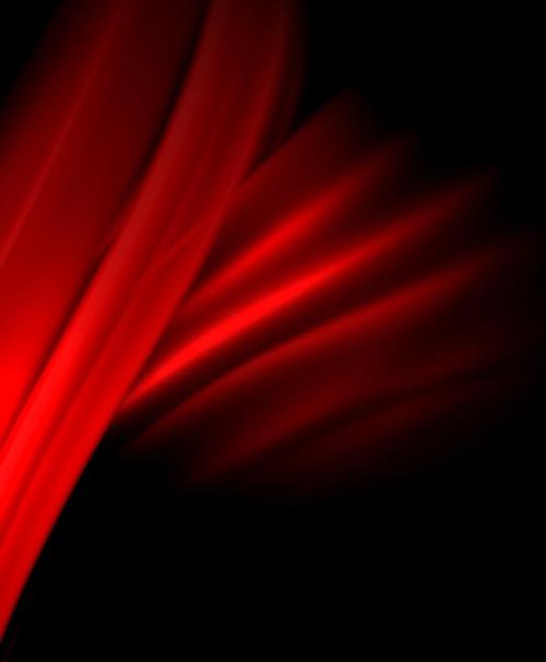 Red wavy gentle abstract vectors 03