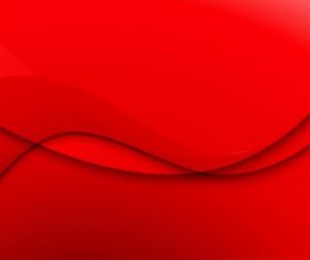 Red wavy gentle abstract vectors 04