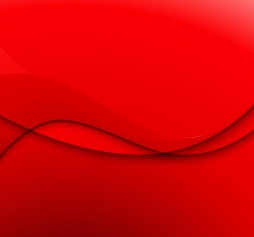 Red wavy gentle abstract vectors 04