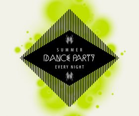 Rock party poster with flyer template vectors 06