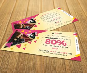 Sale Discount Coupon PSD Template