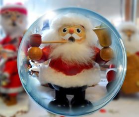 Santa Claus crystal ball Stock Photo