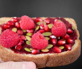 Seductive fruit bread Stock Photo 05