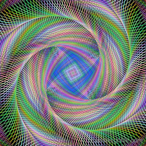 Serpentine fractal background vector material 01