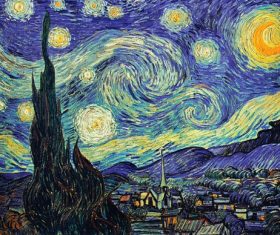 Shooting bright-colored oil paintings Stock Photo 02