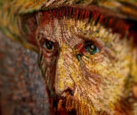 Shooting bright-colored oil paintings Stock Photo 07