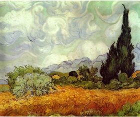 Shooting bright-colored oil paintings Stock Photo 09