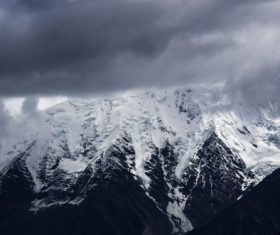 Snow mountain scenery Stock Photo 09