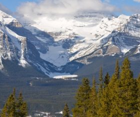 Snow mountain scenery Stock Photo 10