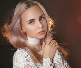 Stock Photo Pure and pretty makeup girl