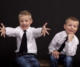 Stock Photo Twin brothers 03
