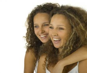 Stock Photo Twin sisters 01