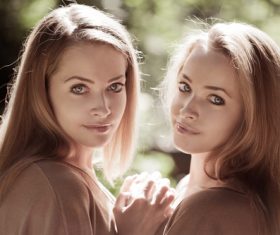 Stock Photo Twin sisters 08