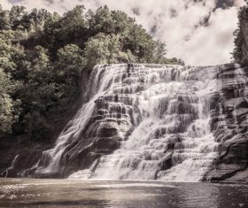 Summer Waterfall Stock Photo