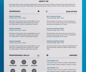 Superior Resume PSD Template