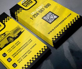 Taxi Cab Service PSD Business Card Template