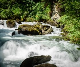 Torrential mountain streams Stock Photo 05
