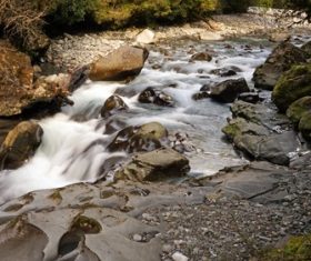 Torrential mountain streams Stock Photo 08