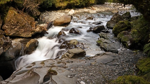 Torrential mountain streams Stock Photo 08