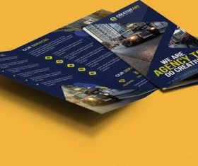 Trifold Business Brochure Cover PSD Template