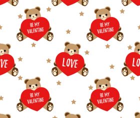 Valentines day pattern seamless vectors set 06