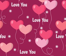 Valentines day pattern seamless vectors set 07
