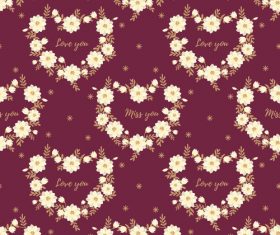 Valentines day pattern seamless vectors set 08
