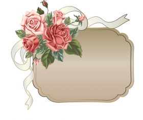 Romantic vintage frame vector material 02 free download