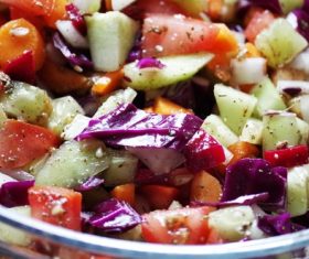 Various flavors of healthy nutrition vegetable salad Stock Photo 05