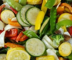 Various flavors of healthy nutrition vegetable salad Stock Photo 09