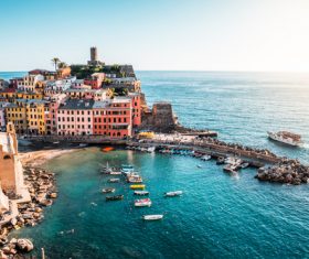 Vernazza Cinque Terre Italy Stock Photo