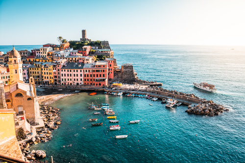 Vernazza Cinque Terre Italy Stock Photo