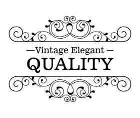 Vintage elegant frame decor vectors 02
