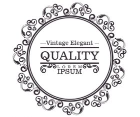 Vintage elegant frame decor vectors 03