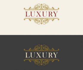Vintage luxury labels template vectors 02