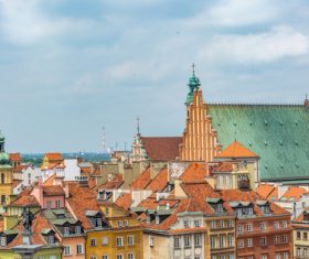 Warsaw capital city landscape Stock Photo 05