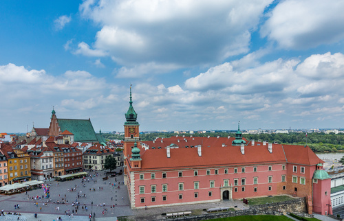 Warsaw capital city landscape Stock Photo 06