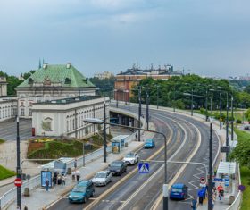 Warsaw capital city landscape Stock Photo 10