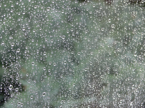 Water drops on the window Stock Photo 02