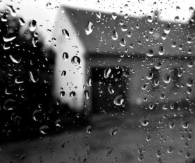 Water drops on the window Stock Photo 03